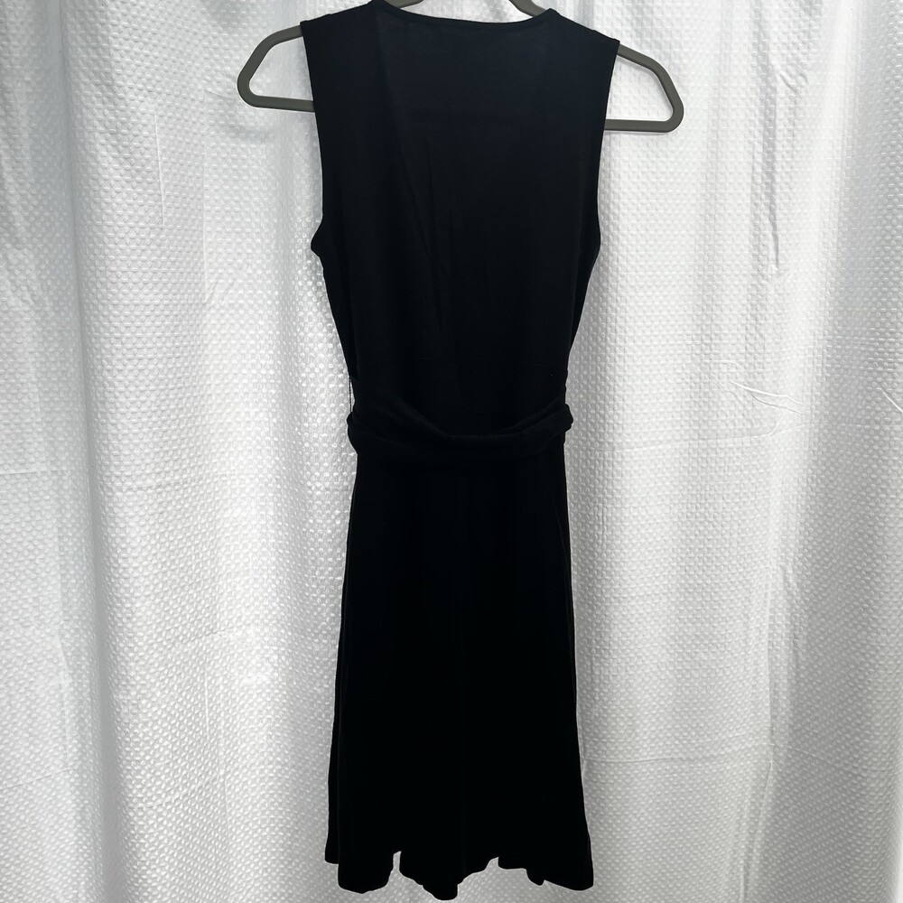Toad & Co. Women’s Black Athleisure Faux Wrap Summer‎ Dress Small Classic LBD - Picture 5 of 7